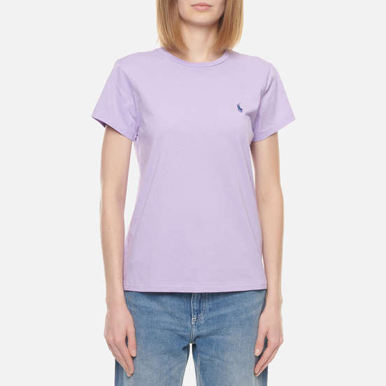 Женская футболка Polo Ralph Lauren Embroidered Logo 30/1 Cotton Jersey English Lavender