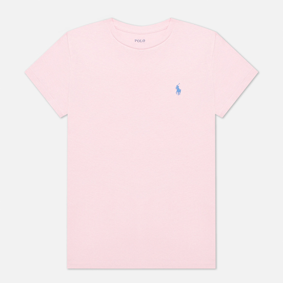 Женская футболка Polo Ralph Lauren Embroidered Logo 30/1 Cotton Jersey Garden Pink