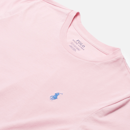 Женская футболка Polo Ralph Lauren Embroidered Logo 30/1 Cotton Jersey Garden Pink