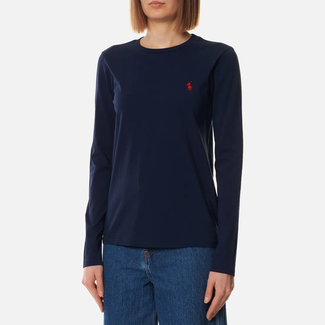 Polo Ralph Lauren Женский лонгслив Crew Neck 30/1 Cotton Jersey