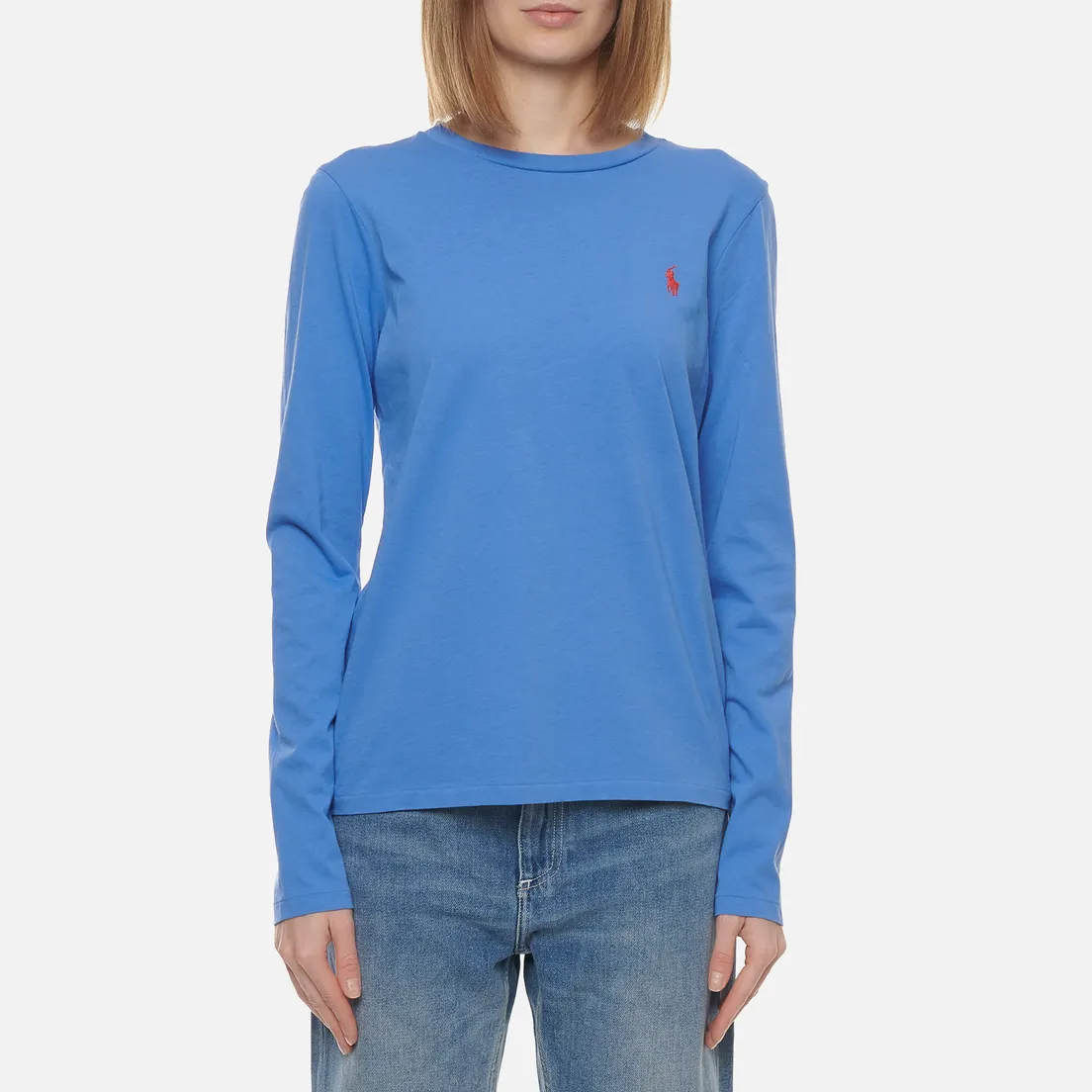 Polo Ralph Lauren Женский лонгслив Crew Neck 30/1 Cotton Jersey