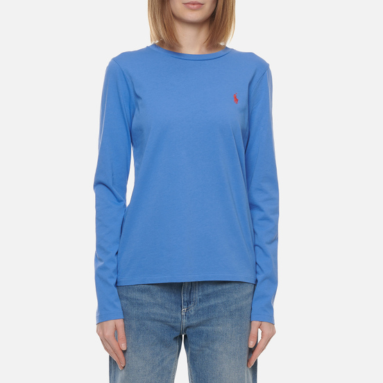 Женский лонгслив Polo Ralph Lauren Crew Neck 30/1 Cotton Jersey Resort Blue