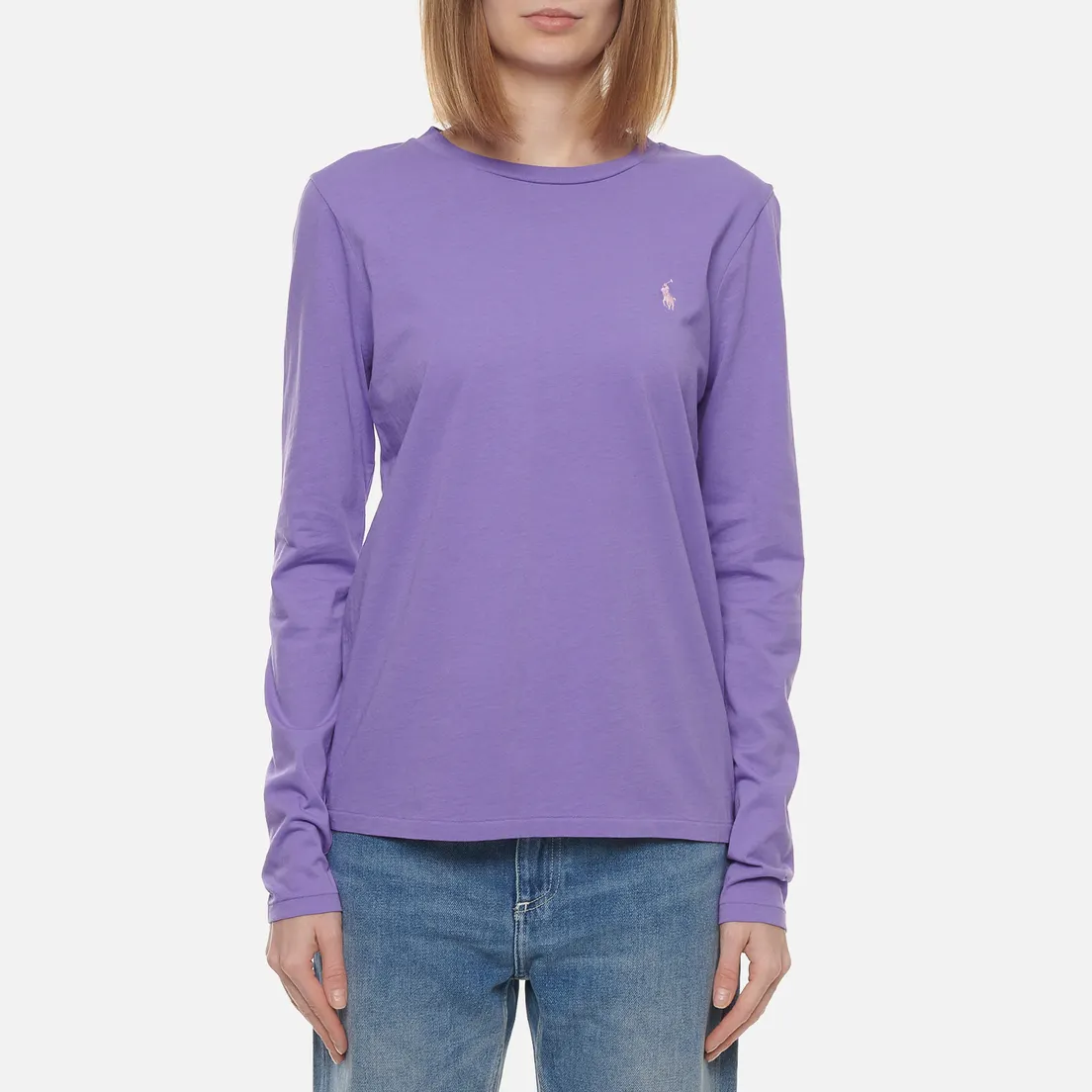 Polo Ralph Lauren Женский лонгслив Crew Neck 30/1 Cotton Jersey