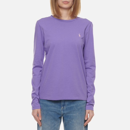 Женский лонгслив Polo Ralph Lauren Crew Neck 30/1 Cotton Jersey Spring Violet