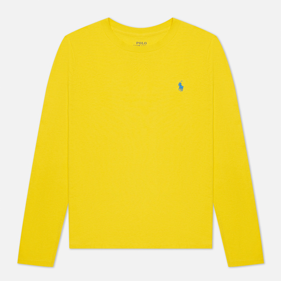 Женский лонгслив Polo Ralph Lauren Crew Neck 30/1 Cotton Jersey University Yellow