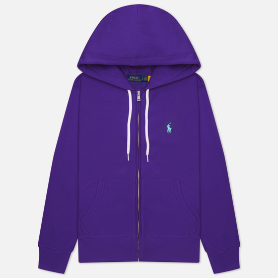 Женская толстовка Polo Ralph Lauren Featherweight Fleece Zip Hoodie Purple Rage