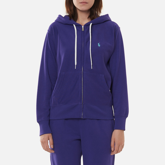 Женская толстовка Polo Ralph Lauren Featherweight Fleece Zip Hoodie Purple Rage