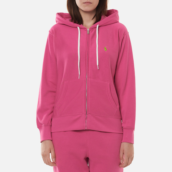 Женская толстовка Polo Ralph Lauren Featherweight Fleece Zip Hoodie Peony