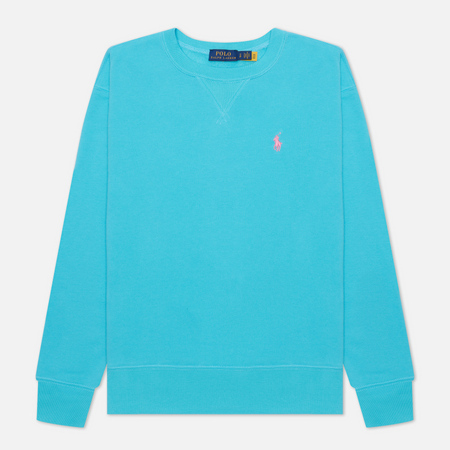 Женская толстовка Polo Ralph Lauren Polo Pony Mini Logo Featherweight Fleece цвет голубой размер M 5250₽