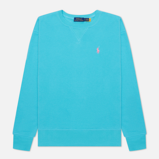 Женская толстовка Polo Ralph Lauren Polo Pony Mini Logo Featherweight Fleece Perfect Turquoise