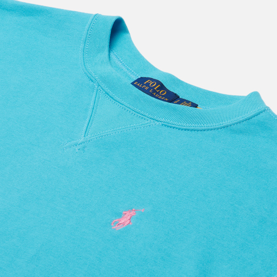 Женская толстовка Polo Ralph Lauren Polo Pony Mini Logo Featherweight Fleece Perfect Turquoise