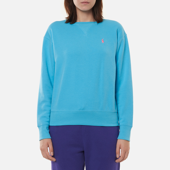 Женская толстовка Polo Ralph Lauren Polo Pony Mini Logo Featherweight Fleece Perfect Turquoise