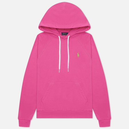 Женская толстовка Polo Ralph Lauren Polo Pony Mini Logo Hoodie Featherweight Fleece цвет розовый размер XS 5250₽