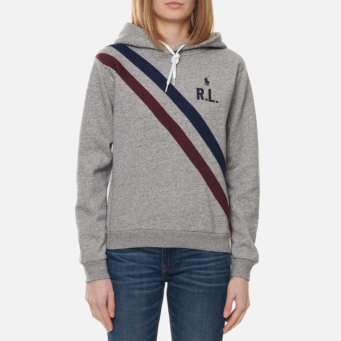 Polo Ralph Lauren Женская толстовка Two Stripe R.L. Hoodie Featherweight Fleece