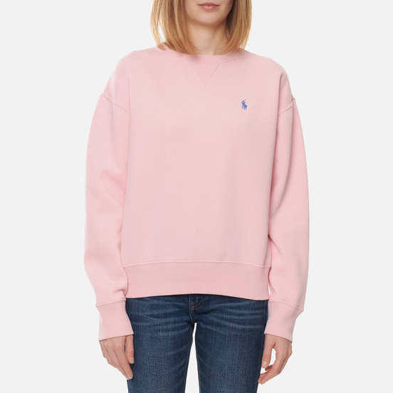 Женская толстовка Polo Ralph Lauren Embroidered Pony Crew Neck Resort Pink
