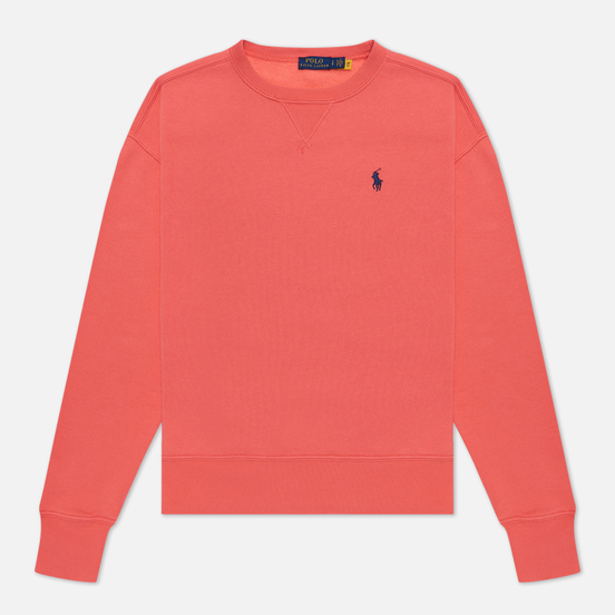 Женская толстовка Polo Ralph Lauren Embroidered Pony Crew Neck Amalfi Red