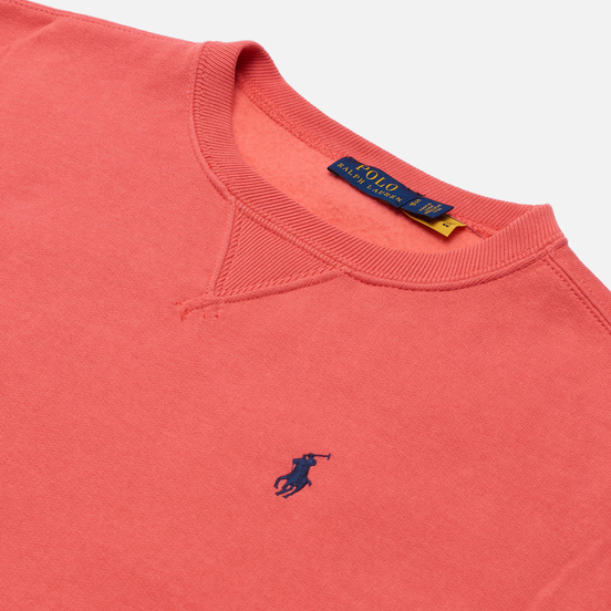 Женская толстовка Polo Ralph Lauren Embroidered Pony Crew Neck Amalfi Red
