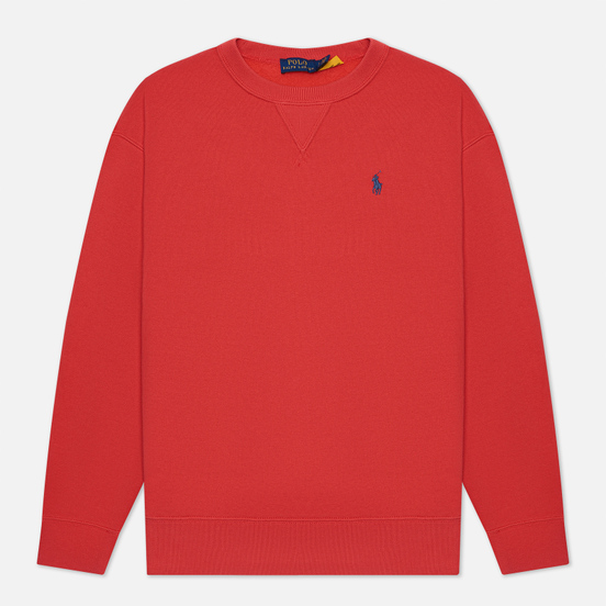 Женская толстовка Polo Ralph Lauren Embroidered Pony Crew Neck Spring Red