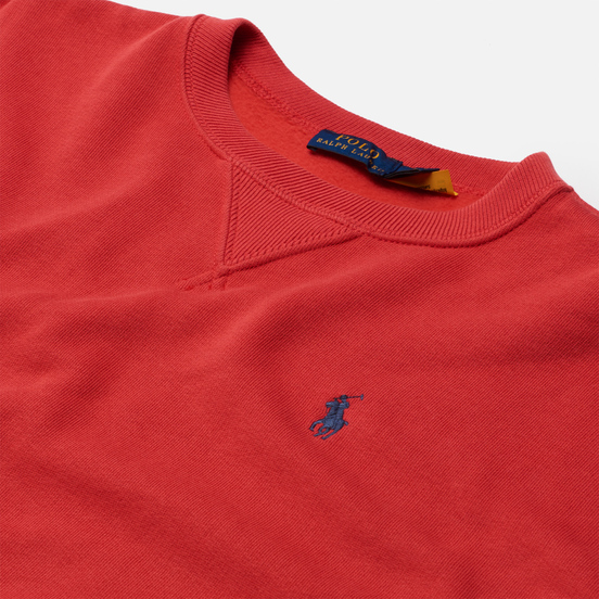 Женская толстовка Polo Ralph Lauren Embroidered Pony Crew Neck Spring Red