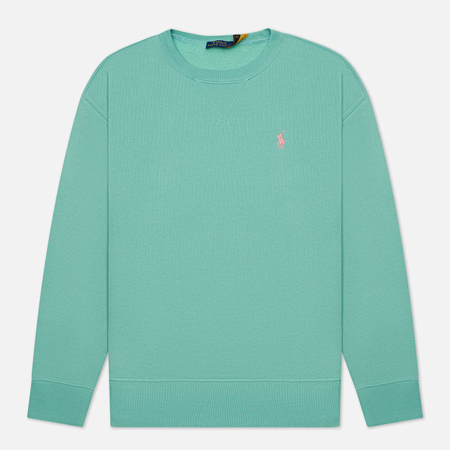 Женская толстовка Polo Ralph Lauren Embroidered Pony Crew Neck цвет зелёный размер S 7140₽