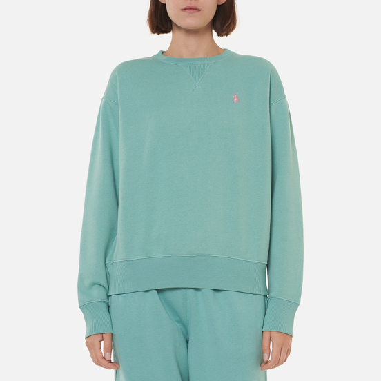 Женская толстовка Polo Ralph Lauren Embroidered Pony Crew Neck Tiki Green