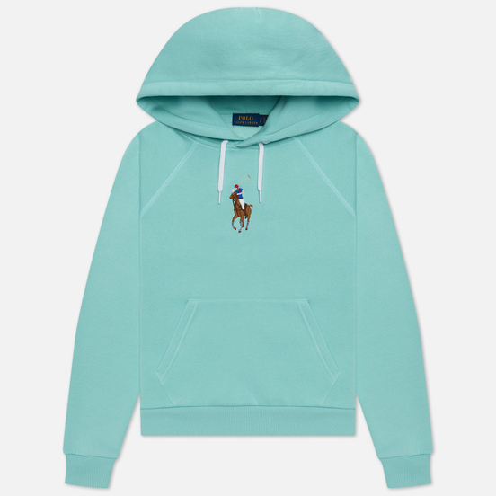 Женская толстовка Polo Ralph Lauren Big Pony Embroidered Hoodie Parakeet