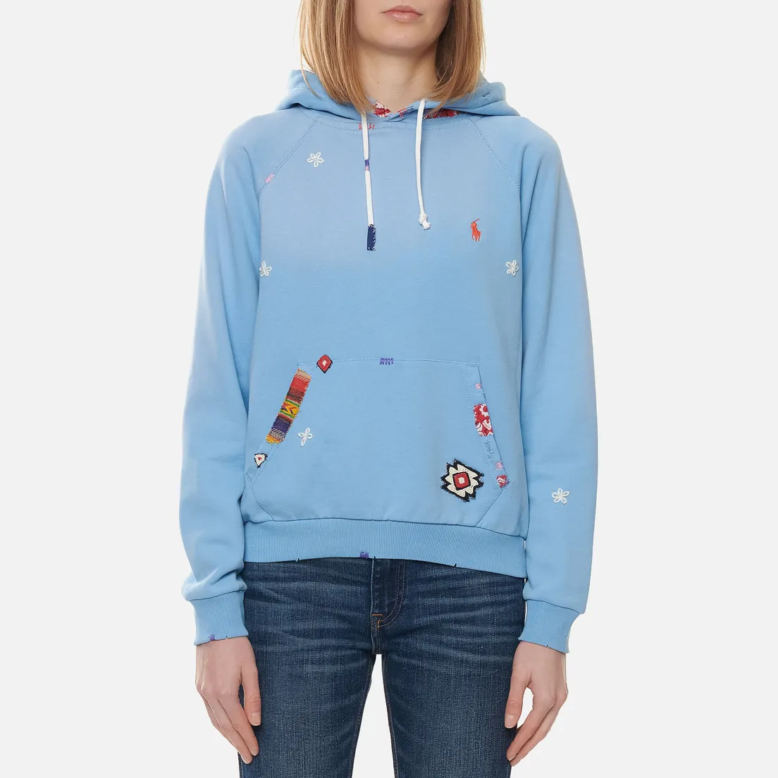 Polo Ralph Lauren Женская толстовка Patchwork Loopback Fleece Hoodie