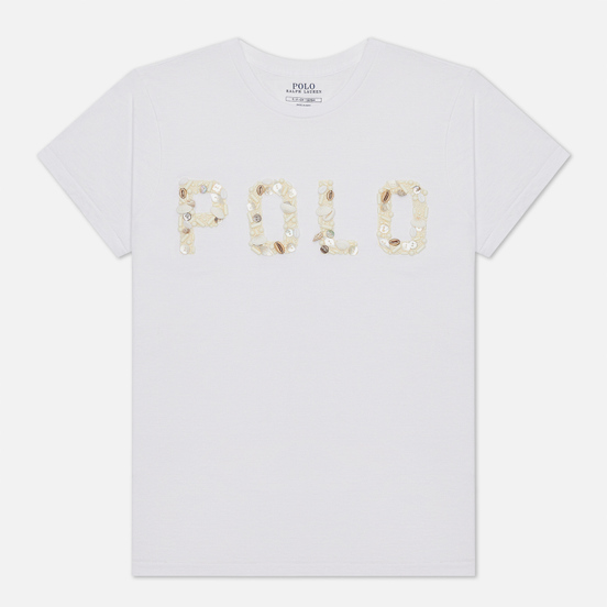 Женская футболка Polo Ralph Lauren Seashell Logo White