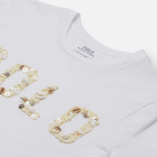 Женская футболка Polo Ralph Lauren Seashell Logo White