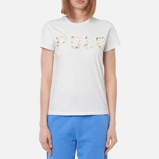 Женская футболка Polo Ralph Lauren Seashell Logo White