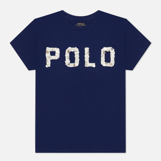 Женская футболка Polo Ralph Lauren Seashell Logo Holiday Navy