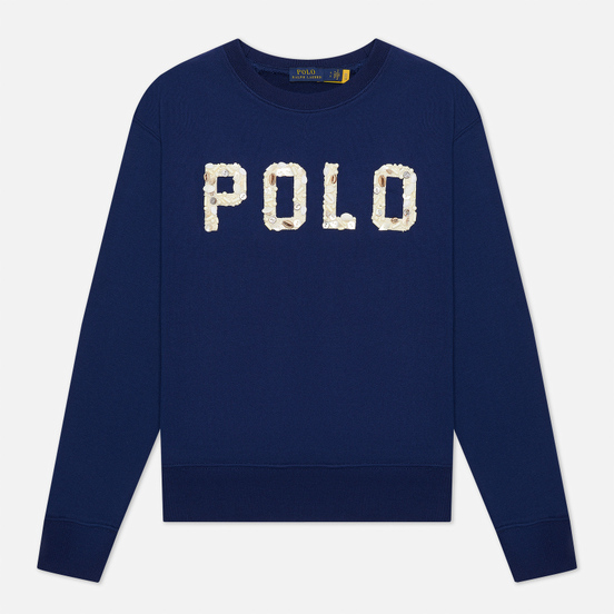 Женская толстовка Polo Ralph Lauren Seashell Logo Featherweight Fleece Holiday Navy