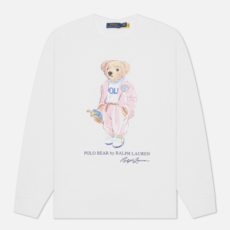 Женская толстовка Polo Ralph Lauren Picnic Polo Bear цвет белый размер S 10430₽