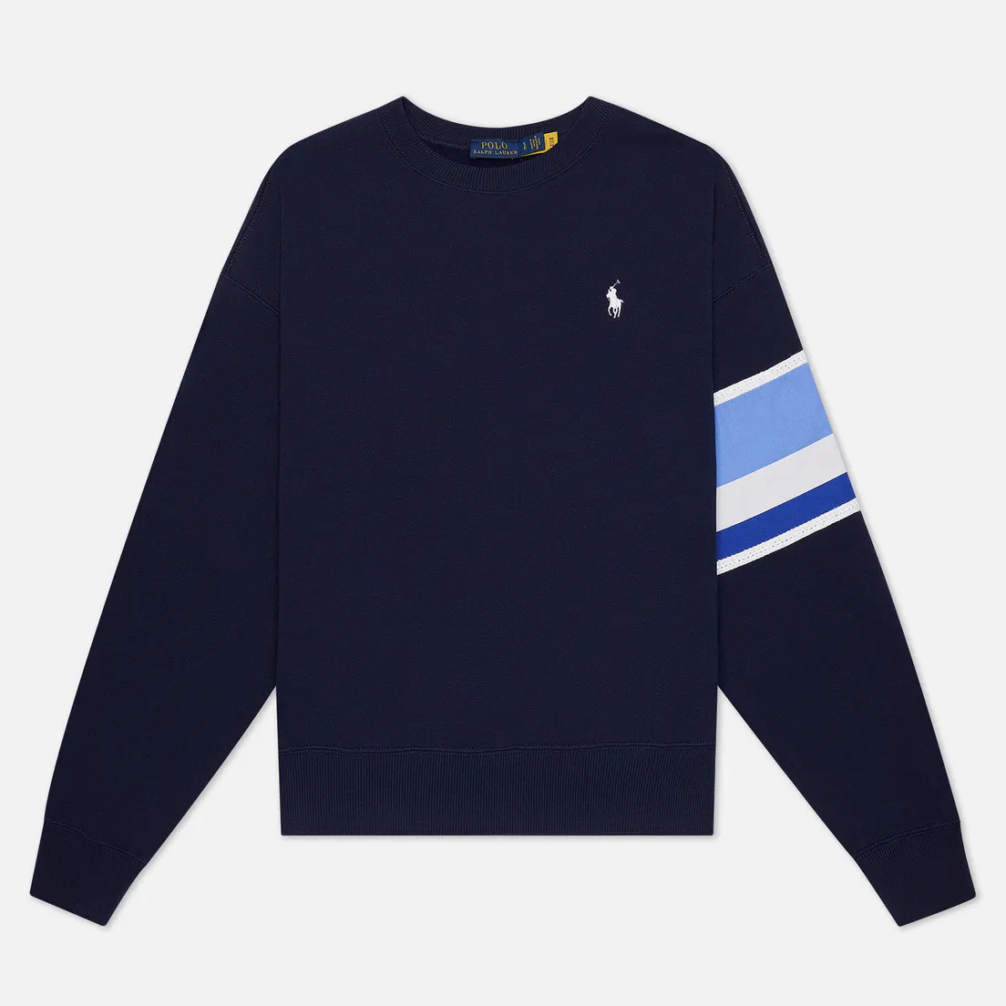 Polo Ralph Lauren Женская толстовка Striped-Trim Lightweight Seasonal Fleece