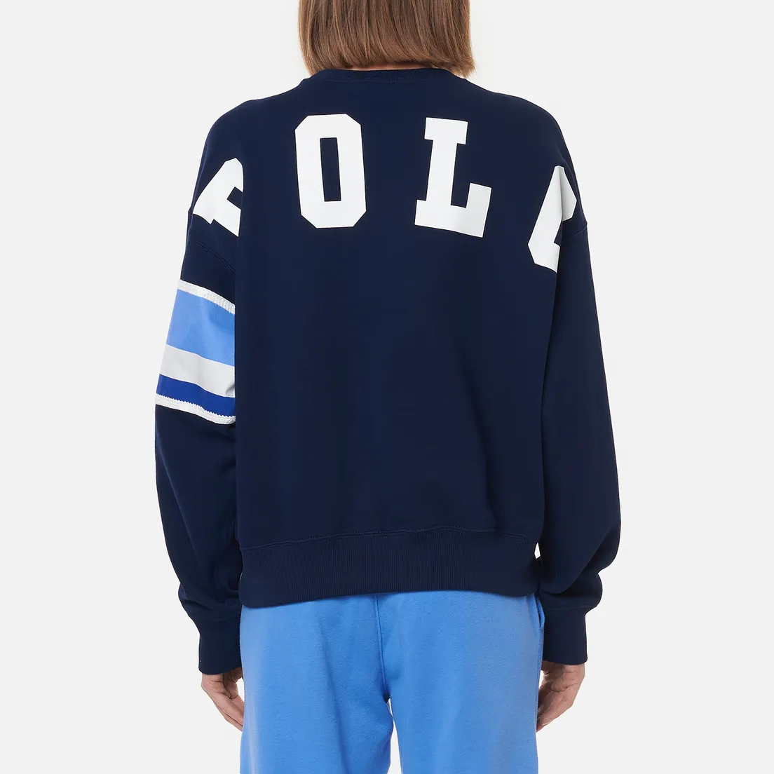 Polo Ralph Lauren Женская толстовка Striped-Trim Lightweight Seasonal Fleece