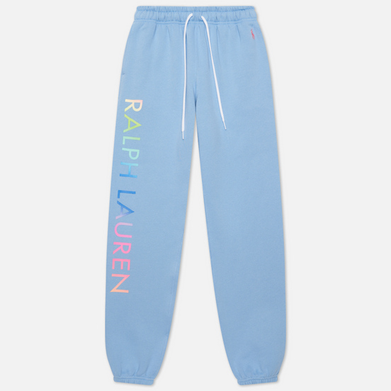 Женские брюки Polo Ralph Lauren Ombre Logo Fleece Chambray Blue