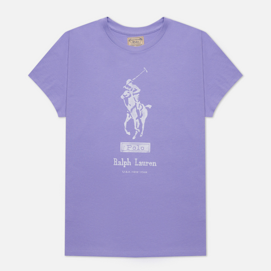 Женская футболка Polo Ralph Lauren Signature Big Pony Hyacinth
