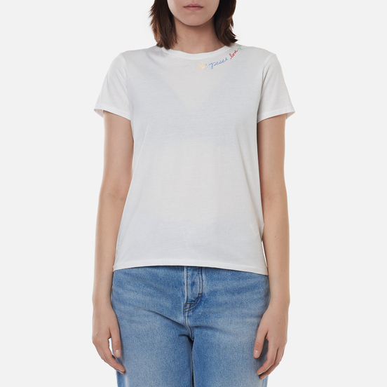 Женская футболка Polo Ralph Lauren Peace Love Polo White