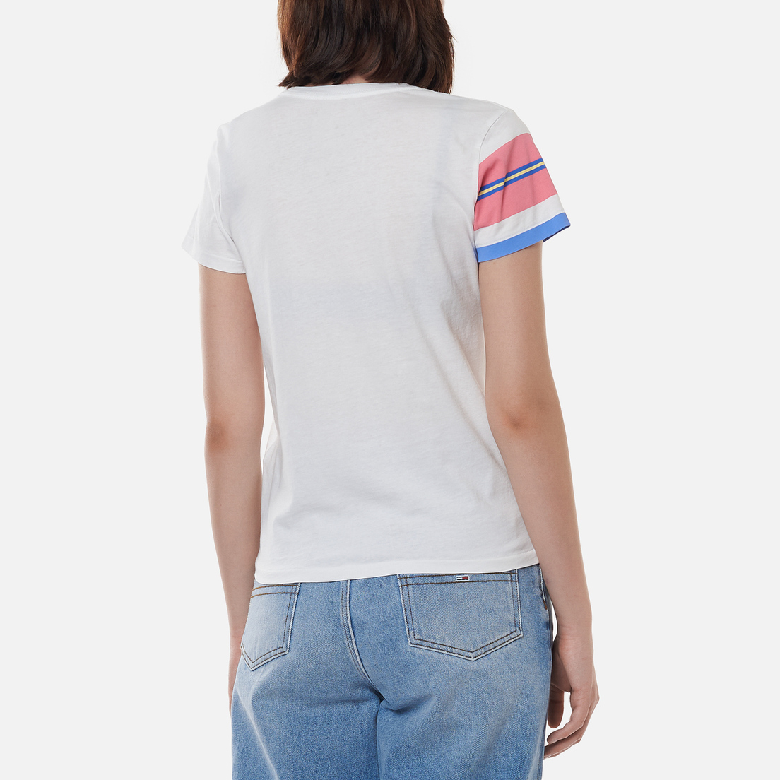 Polo Ralph Lauren Женская футболка Big Logo Stripe Sleeve