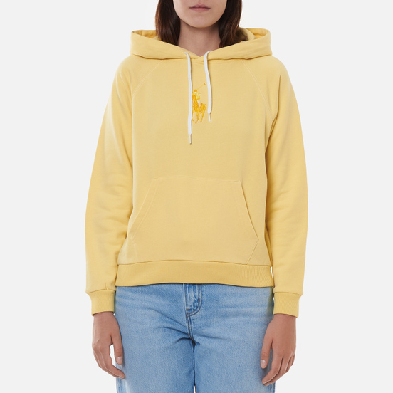 Женская толстовка Polo Ralph Lauren Big Pony Loopback Fleece Hoodie Wicket Yellow