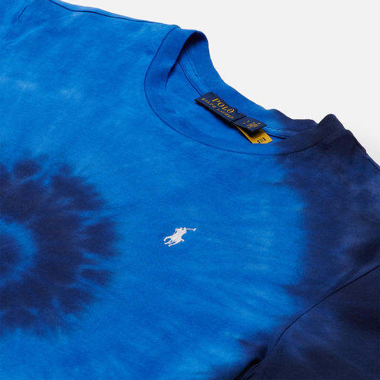 Женская футболка Polo Ralph Lauren Spiral Tie-Dye Big Fit Blue Ocean Spiral