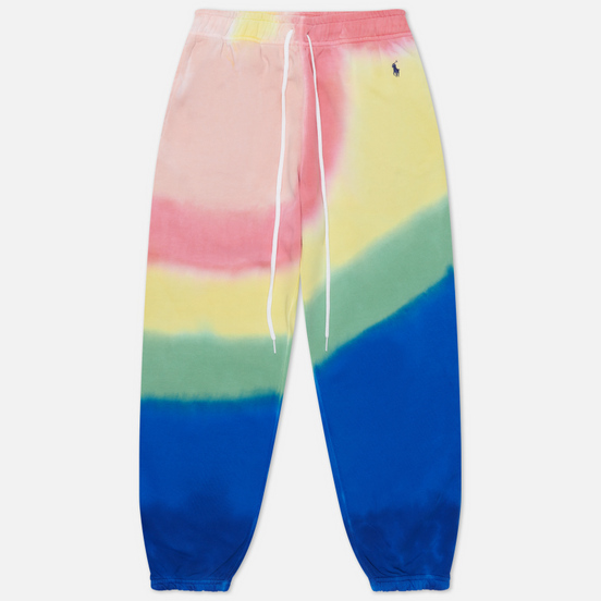 Женские брюки Polo Ralph Lauren Tie-Dye Straight Fit Loopback Fleece Stripe Tie Dye