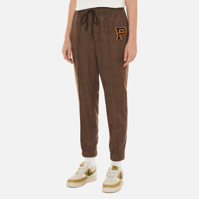 Женские брюки Polo Ralph Lauren, цвет коричневый, размер S 211-841944-001 Tweed Jogger - фото 4