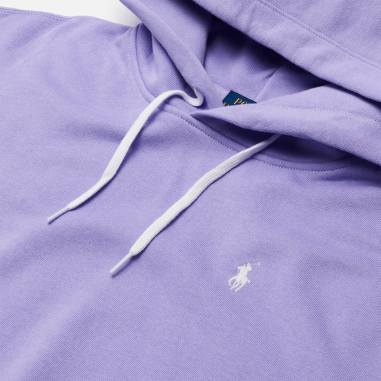 Женская толстовка Polo Ralph Lauren Logo Fleece Cropped Hoodie Cruise Lavendar