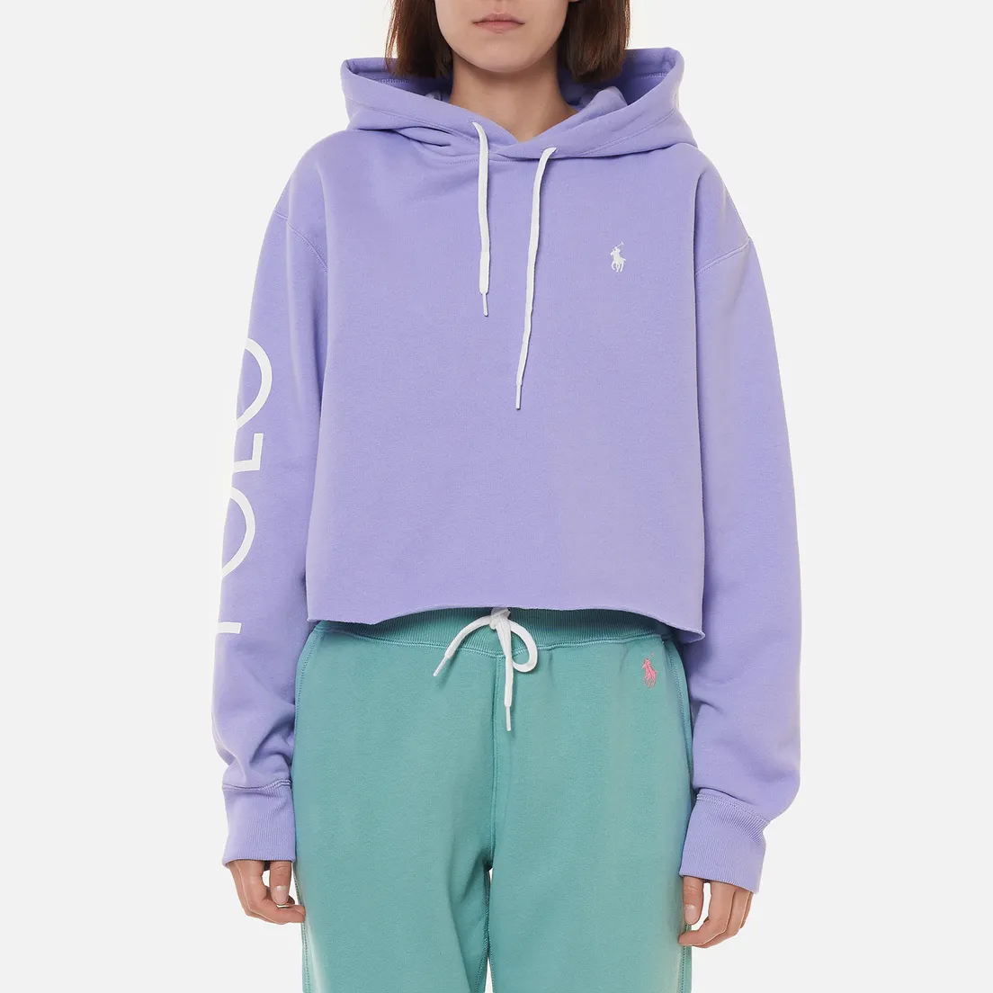 Polo Ralph Lauren Женская толстовка Logo Fleece Cropped Hoodie