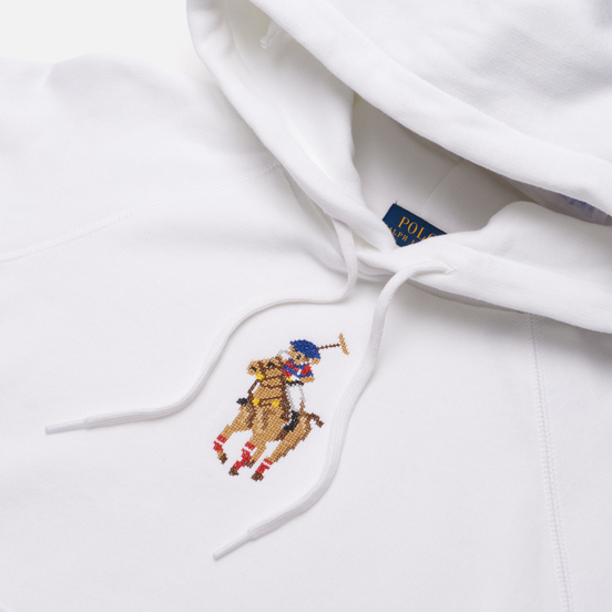 Женская толстовка Polo Ralph Lauren Polo Bear Embroidered Hoodie White