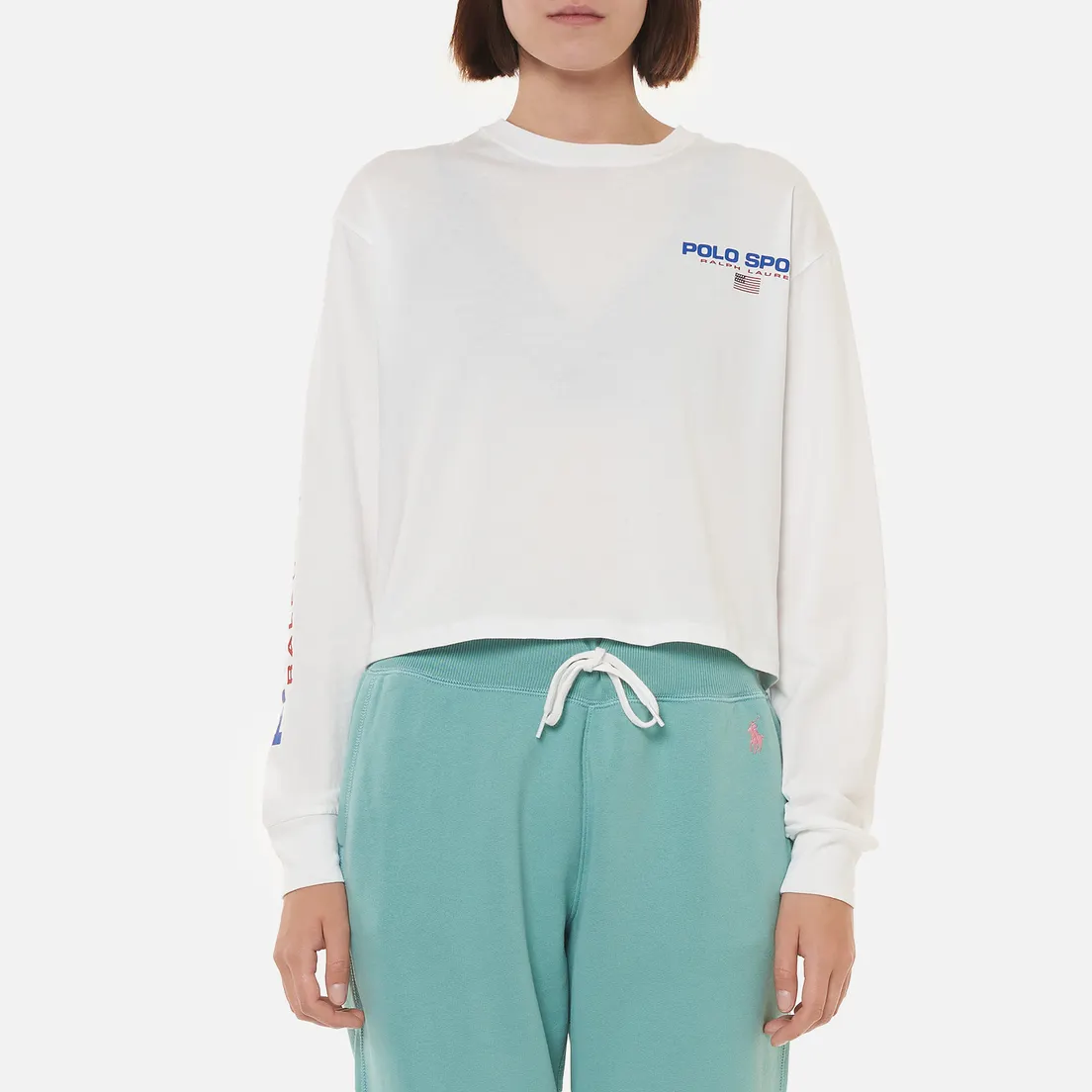 Polo Ralph Lauren Женский лонгслив Polo Sport Cropped Crew Neck