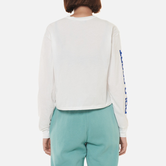 Женский лонгслив Polo Ralph Lauren Polo Sport Cropped Crew Neck White