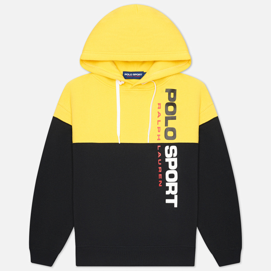 Женская толстовка Polo Ralph Lauren Polo Sport Relaxed Hoodie Black/Racing Yellow