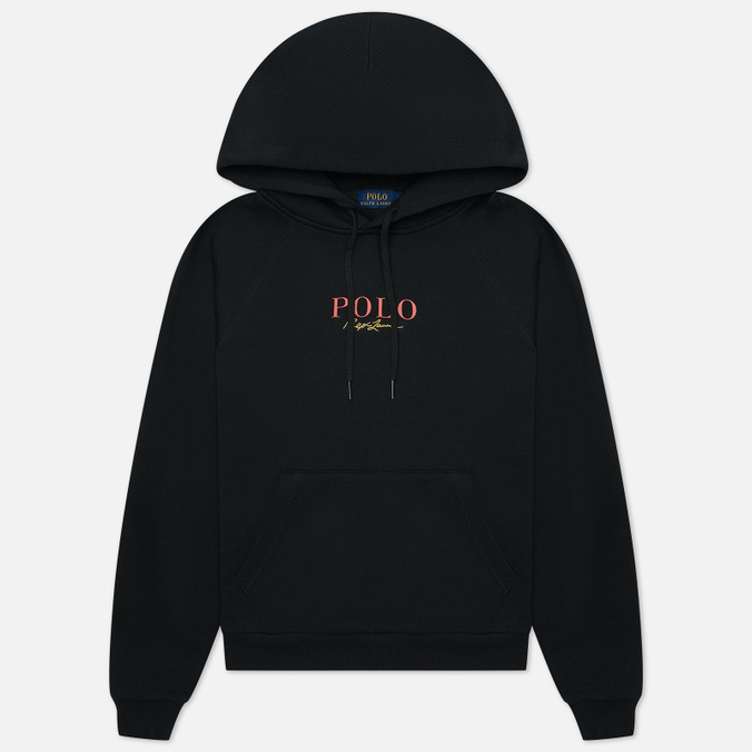 Женская толстовка Polo Ralph Lauren, цвет чёрный, размер S 211-846850-001 Iconic Logo And Signature Hoodie - фото 1